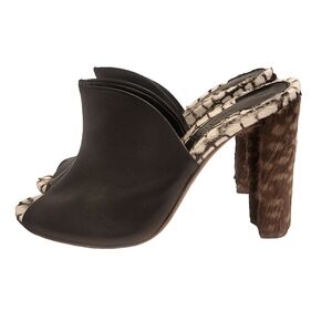 Chelsea Paris High Heels Avant Garde Designer Leather Peep Toe Dress Shoes 39 8